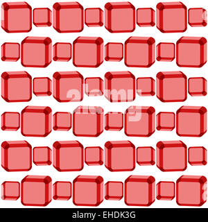Seamless texture cubes rouges Banque D'Images
