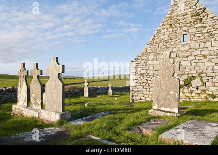 Vieux cimetière irlandais Banque D'Images