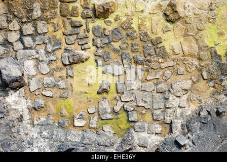 Pierre mur briques Vintage Banque D'Images