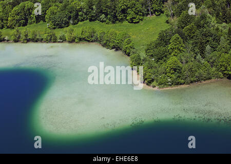 Grand Maclu lac, Jura, Franche Comte, France Banque D'Images