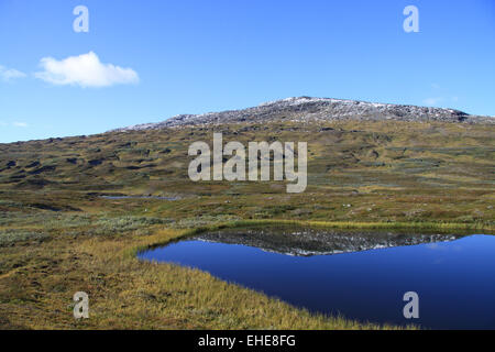 Paysage dans le Parc National de Sarek, Suède Banque D'Images