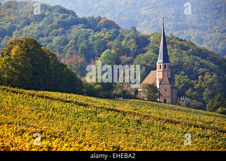 Chapelle Saint-André, Andlau, Alsace, France Banque D'Images