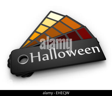 Palette de couleurs de l'Halloween Banque D'Images