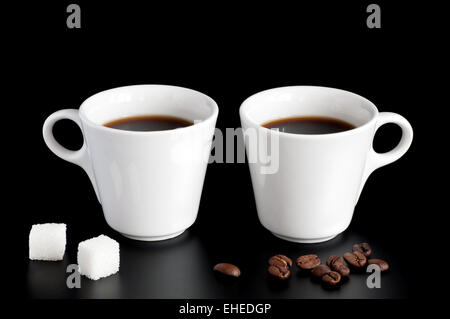deux tasses à café Banque D'Images