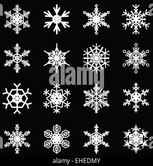 flocons de neige jeu Banque D'Images