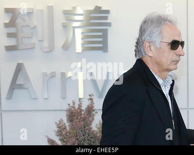 Chiba, Japon. 13Th Mar, 2015. Vahid Halilhodzic (JPN) Football/soccer : nouvelles du Japon l'entraîneur-chef signature Vahid Halilhodzic arrive à l'aéroport de Narita, Chiba, Japon . © Sho Tamura/AFLO SPORT/Alamy Live News Banque D'Images