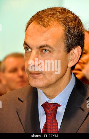 Le premier ministre espagnol Zapatero Banque D'Images