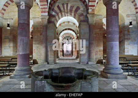 Crypte, cathédrale de Speyer, Allemagne Banque D'Images