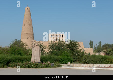Turpan, Emin Minaret, mosquée musulmane Banque D'Images