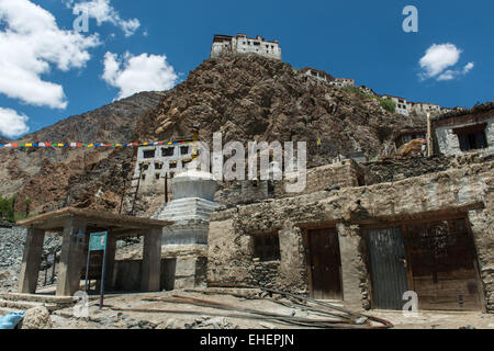 Vue de l'extérieur, Karsha Gompa Banque D'Images