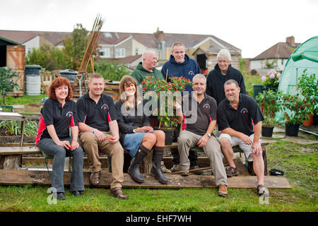 Les membres du Club de Chili Clifton Bristol réunion à l'attribution de Dovercourt UK Banque D'Images