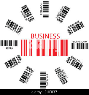 Les codes-barres d'affaires Banque D'Images