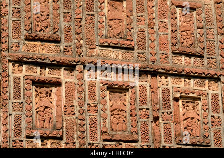 Temple de l'Inde, terre cuite West-Bengal Banque D'Images