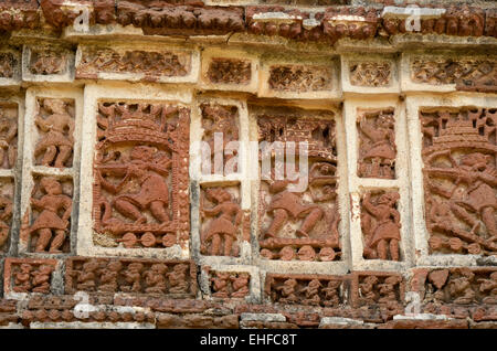 Temple de l'Inde, terre cuite West-Bengal Banque D'Images