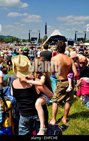 Glastonbury Festival 2010. Banque D'Images