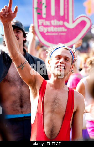 Bestival sur l'île de Wight en 2011. Banque D'Images