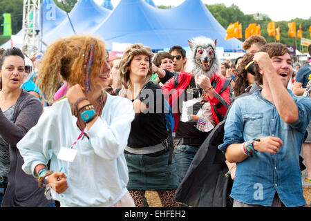 Bestival sur l'île de Wight en 2011. Banque D'Images