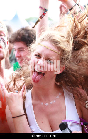 Bestival sur l'île de Wight en 2011. Banque D'Images