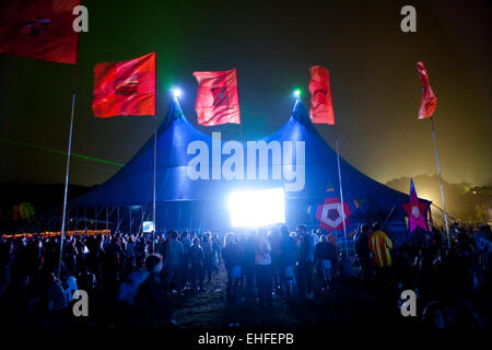 Bestival sur l'île de Wight en 2011. Banque D'Images