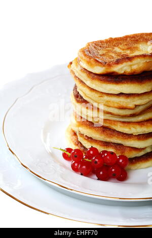 Crêpes de groseille rouge. Banque D'Images