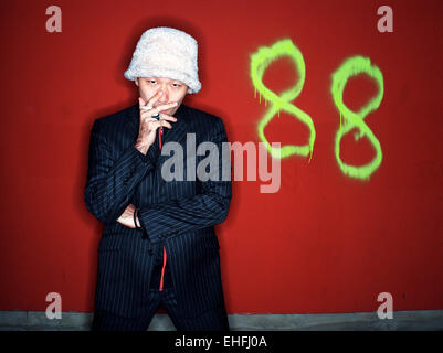 Portrait de Funky Gong de la bande Joujouka. Banque D'Images