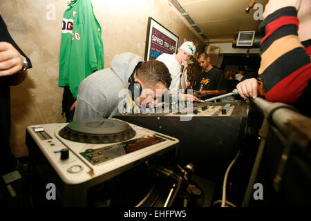 Semtex DJing au Yo Yo à Notting Hill Arts Club. Banque D'Images