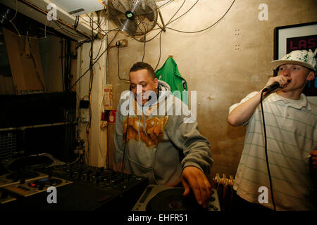 Semtex DJing au Yo Yo à Notting Hill Arts Club. Banque D'Images