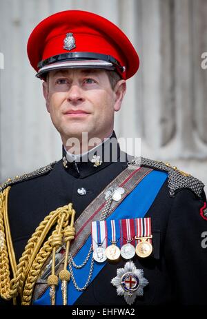 Londres, Royaume-Uni. 13Th Mar, 2015. Le comte de Wessex, Prince Edward, assiste à la commémoration publique pour marquer la fin des opérations de combat en Afghanistan et de la parade à la Cathédrale St Paul à Londres, Royaume-Uni, 13 mars 2015. Dpa : Crédit photo alliance/Alamy Live News Banque D'Images