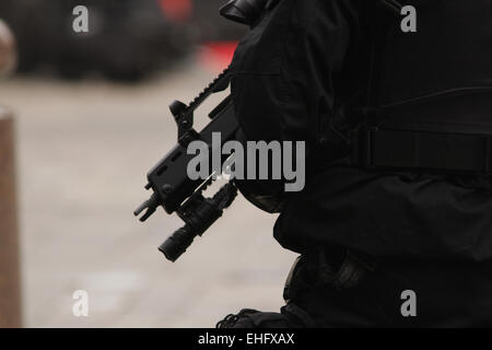 Londres, Royaume-Uni. 13 mars, 2015. Service de commémoration pour les troupes qui étaient stationnés en Afghanistan à la Cathédrale St Paul Banque D'Images