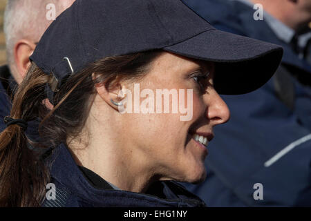 Hedehusene, au Danemark. 13 mars, 2015. Son Altesse Royale la Princesse Marie photo de sa visite à la Danish Emergency Management Agency Credit : OJPHOTOS/Alamy Live News Banque D'Images