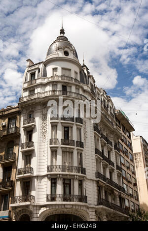 L'ARGENTINE, Buenos Aires, architecture Belle Epoque, élégant immeuble début du siècle Banque D'Images