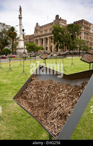 L'ARGENTINE, Buenos Aires, Plaza Lavalle, support musical art installation Banque D'Images