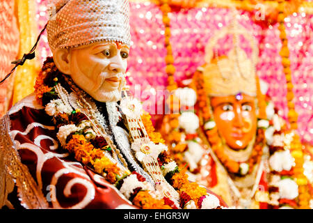 Mata Lal Devi Mandir temple hindou au Jammu, Amritsar. Banque D'Images