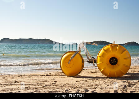 Beach Bike sur le sable de Mazatlan Mexique strand Banque D'Images