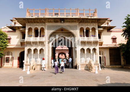 City Palace et musée, Jaipur. Banque D'Images