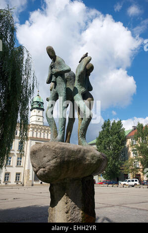 Quartier Juif Kazimierz à Cracovie Pologne Banque D'Images