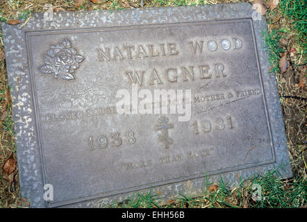 LOS ANGELES, CA - 01 DÉCEMBRE : Tombe de l'actrice Américaine Natalie Wood à Los Angeles, Californie le 1 décembre 1997. Banque D'Images