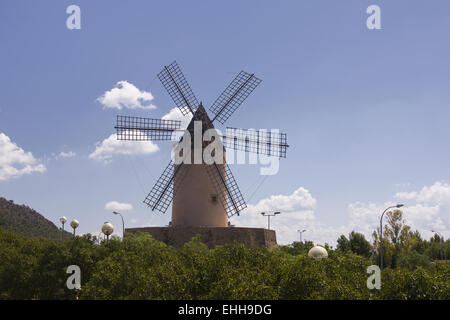 Moulin à vent baléares,Mallorca, Espagne Banque D'Images