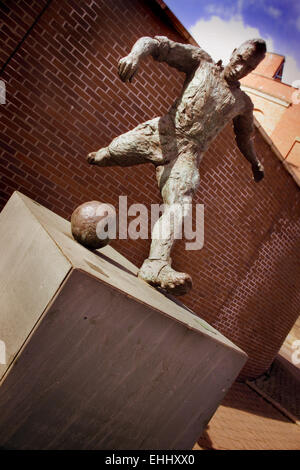 'Wor Jackie' Sculpture de Jackie Milburn footballeur Banque D'Images