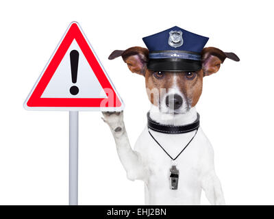 chien policier Banque D'Images