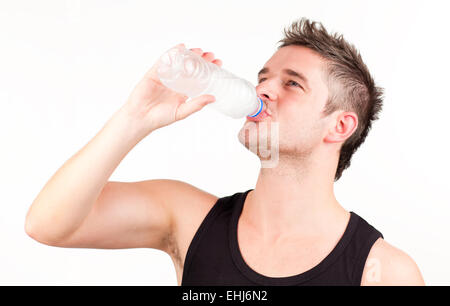 L'eau potable l'homme Banque D'Images