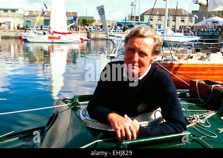AJAXNETPHOTO - 1ER JUIN 1984. PLYMOUTH, en Angleterre. - 1984 - JESTER OSTAR / SKIPPER : MIKE RICHEY (GBR) PHOTO:JONATHAN EASTLAND/AJAX Banque D'Images