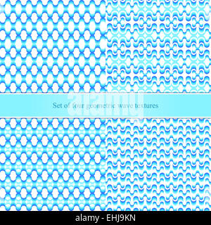 Ensemble d'ondes géométriques transparente Banque D'Images