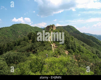Grande muraille de Chine, le Huang Hua Cheng Banque D'Images