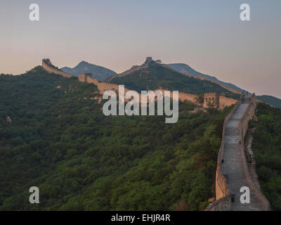 Grande muraille de Badaling chine Banque D'Images