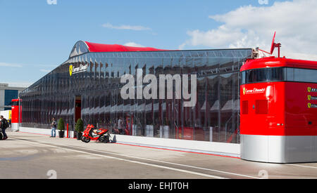 ISTANBUL, TURQUIE - 25 octobre 2014 : Ferrari Racing Days rest house à Istanbul Park Circuit de Course Banque D'Images