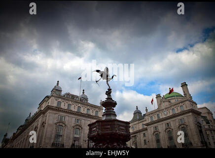 Statue de Eros à Piccadilly Circus, Londres Banque D'Images