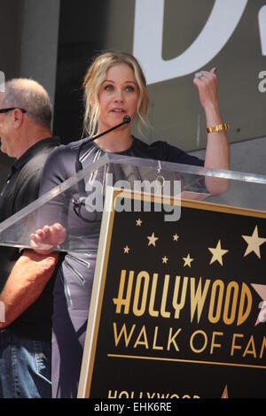 Katey Sagal à son Walk of Fame de Hollywood star cérémonie : Christina Applegate Où : Los Angeles, California, United States Quand : 09 mai 2014 Banque D'Images