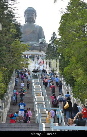 Le 'grand Bouddha Tian Tan Buddha' - Hong Kong Banque D'Images