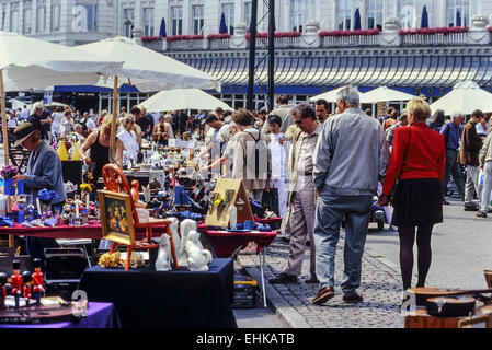 Marché aux puces d'antiquités de Copenhague Danemark Banque D'Images